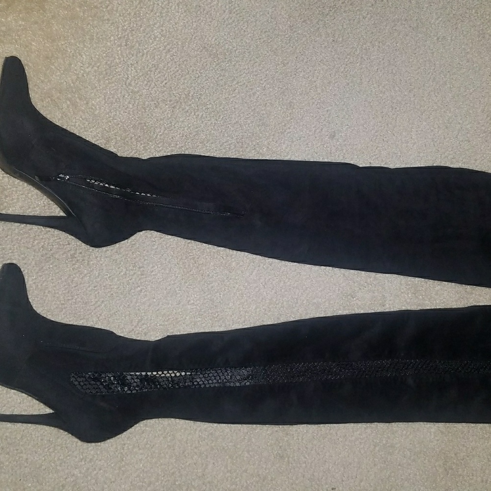 Black Thigh high boots